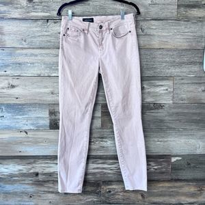 J. Crew Toothpick Women’s Satin Stretch Pants Pale Pink Size 29 Style A9583 💗